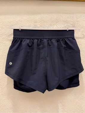lululemon athletica Navy Layered Athletic Shorts